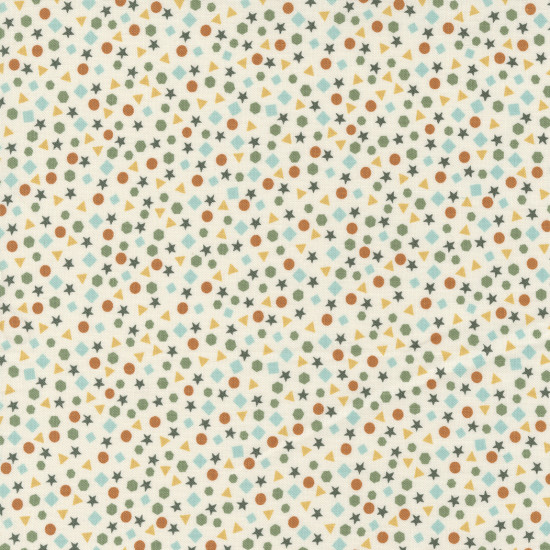 ABC XYZ - Shapes on Cream - by Stacy Iest Hsu - Moda - per 1/4m